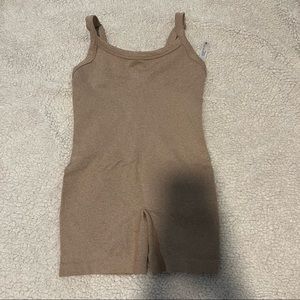 Taupe bodysuit romper